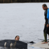 Wakeboarding behind outboard motorboat 60 minutes