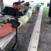 Solo SOT kayak SALT 298. Installed rod holders. Electric outboard motor mount