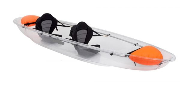 Clear tandem kayak CRYSTALL