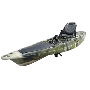 Pedal driven fishing kayaks