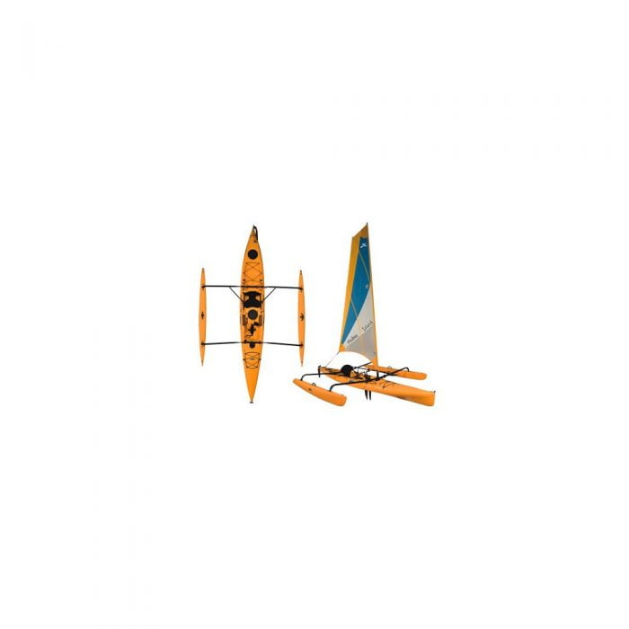Solo kayak HOBIE MIRAGE ADVENTURE ISLAND WATERSKIS.LV