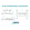 Hidrauliskais laivas pacēlājs Basta Boatlifts 5K51 Boat Lift - Hydraulic - Galvanized Steel - 2250kg/ 130cm