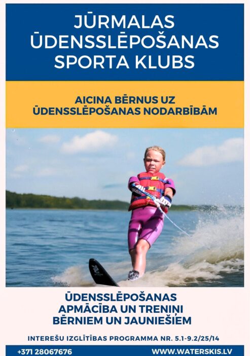 Ūdensslēpošanas treniņi bērniem un jauniešiem