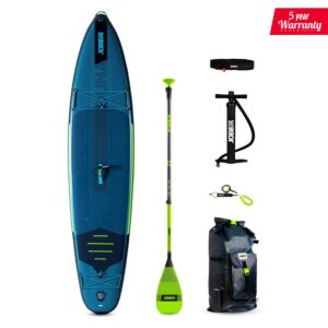 SUP dēlis JOBE Dune SUP Board 11.6 Package Steel Blue (fiberglass paddle lime)