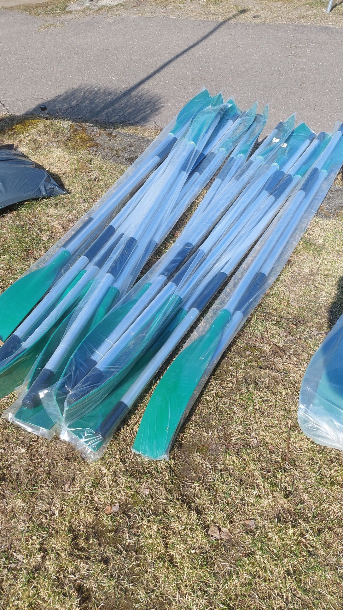 Alumīnija airi ar plastmasas lāpstiņu Standard 2 gab. 205 cm