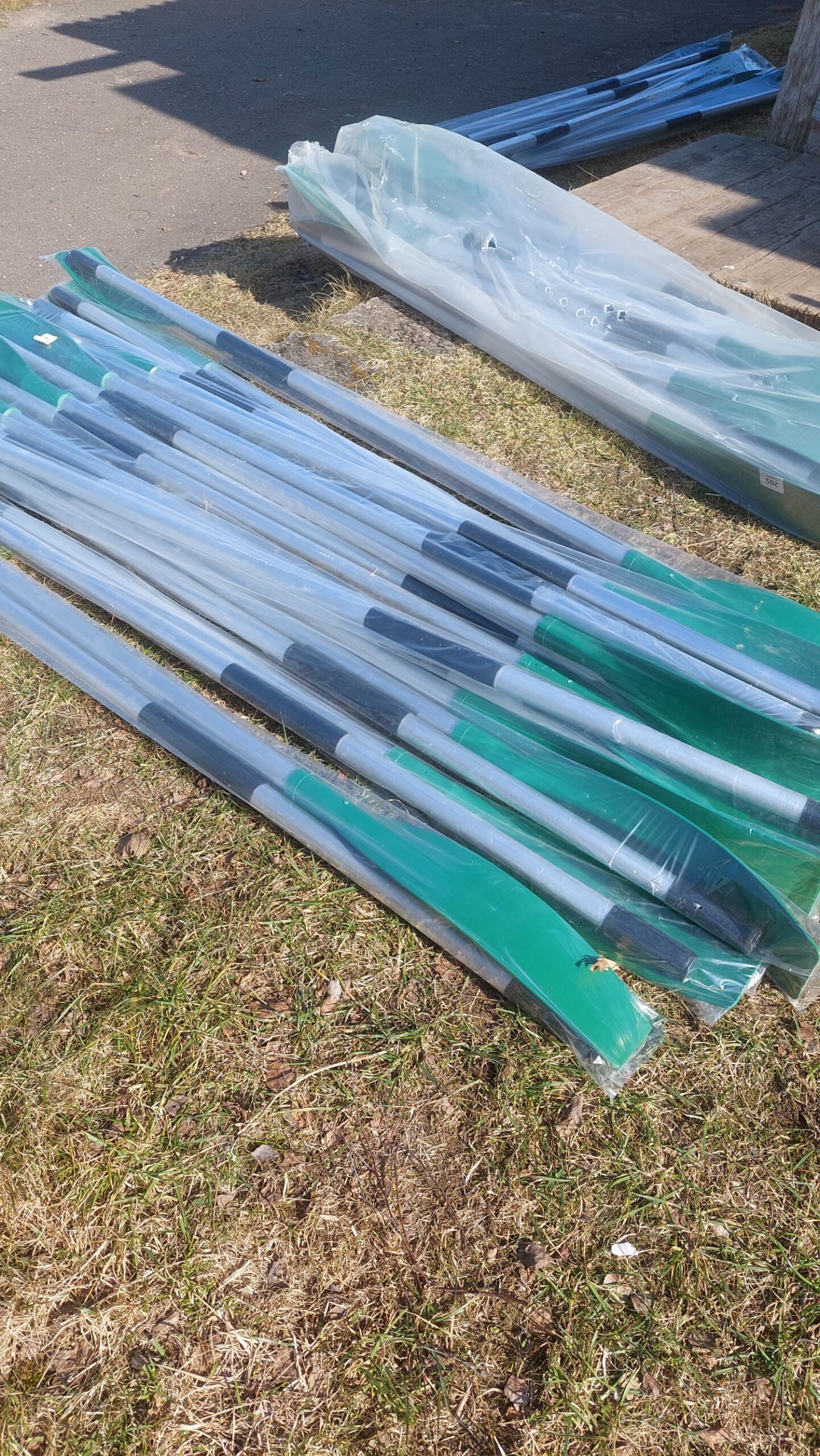 Alumīnija airi ar plastmasas lāpstiņu Standard 2 gab. 190 cm